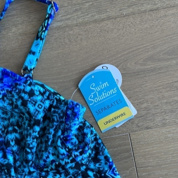 Nwt Swim Solutions Santorini Underwire Tankini Swim Top - Picture 5 of 6